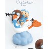 Figura Tarta Bautizo Súper Cigüeña