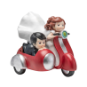 Figura Tarta. Novios en sidecar!!!