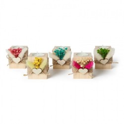 Vela natural floral