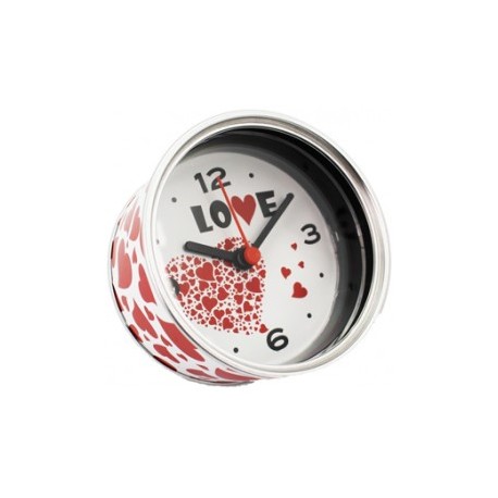 Rellotge d'alumini "Love" presentat en llauna